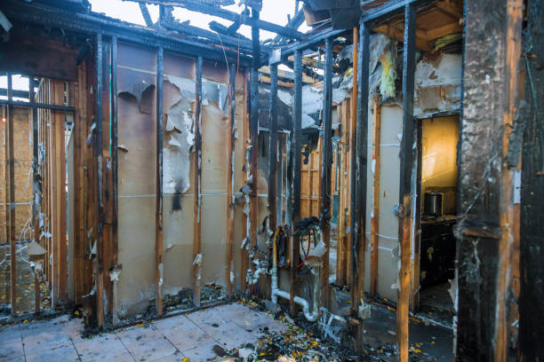 Professional Fire Damage Removal technician working in York Harbor, ME